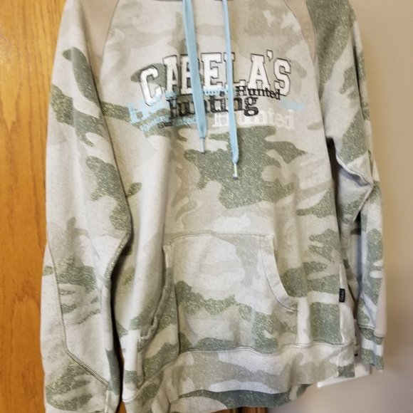 ❤️🛍️Cabela Kangaroo Camouflage Camo Hoodie  Size M❤️🛍️ - Picture 3 of 12